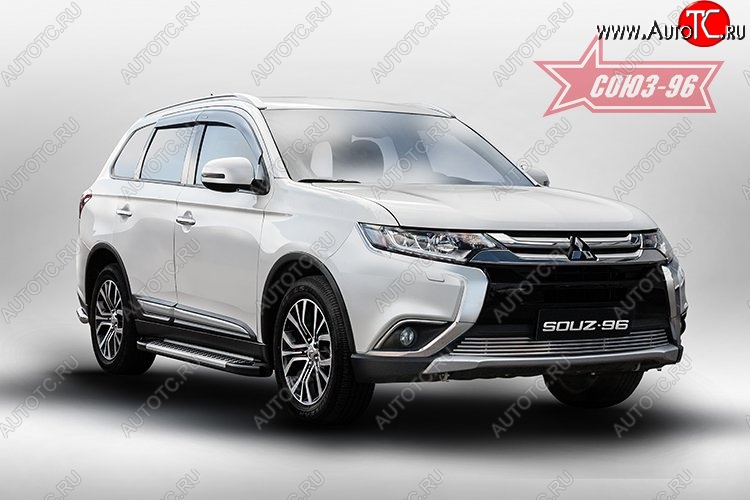 3 959 р. Декоративный элемент воздухозаборника Souz-96 (d10) Mitsubishi Outlander GF 2-ой рестайлинг (2015-2018)  с доставкой в г. Пермь