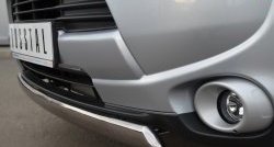 10 849 р. Защита переднего бампера (Ø75х42 мм, нержавейка) Russtal Mitsubishi Outlander GF дорестайлинг (2012-2014)  с доставкой в г. Пермь. Увеличить фотографию 3