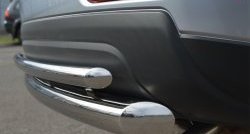 14 449 р. Защита заднего бампера (Ø76 и 42 мм, нержавейка) SLITKOFF  Mitsubishi Outlander  GF (2012-2014) дорестайлинг  с доставкой в г. Пермь. Увеличить фотографию 3