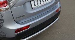 14 999 р. Одинарная защита заднего бампера из трубы диаметром 76 мм SLITKOFF  Mitsubishi Outlander  GF (2012-2014) дорестайлинг  с доставкой в г. Пермь. Увеличить фотографию 2