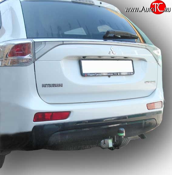 16 999 р. Фаркоп Лидер Плюс  Mitsubishi Outlander  GF (2012-2014) дорестайлинг (Без электропакета)  с доставкой в г. Пермь