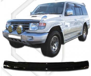 Дефлектор капота CA-Plastic Mitsubishi Pajero ( 2 V30/V40 5 дв.,  2 V20,  2 V30/V40) (1991-1999) дорестайлинг, рестайлинг