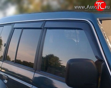999 р. Комплект дефлекторов окон Russtal Mitsubishi Pajero 2 V30/V40 5 дв. дорестайлинг (1991-1997)  с доставкой в г. Пермь