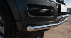 21 849 р. Защита переднего бампера (2 трубыØ63 мм, нержавейка) SLITKOFF Mitsubishi Pajero 4 V90 2-ой рестайлинг (2014-2020)  с доставкой в г. Пермь. Увеличить фотографию 3