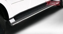 Защита штатных порогов Souz-96 (d42) Mitsubishi Pajero  4 V90 (2014-2020) 2-ой рестайлинг