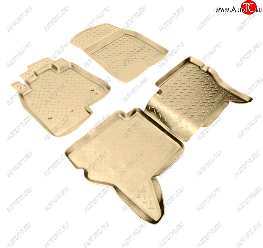 3 199 р. Коврики салона Norplast Unidec  Mitsubishi Pajero ( 4 V90,  4 V80) (2006-2020) дорестайлинг, 1-ый рестайлинг, 3 дв. 1-ый рестайлинг, 2-ой рестайлинг (Цвет: бежевый)  с доставкой в г. Пермь