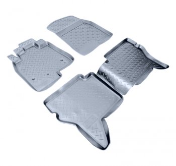 Коврики салона Norplast Unidec Mitsubishi Pajero ( 4 V90,  4 V80) (2006-2020) дорестайлинг, 1-ый рестайлинг, 3 дв. 1-ый рестайлинг, 2-ой рестайлинг (Цвет: серый)