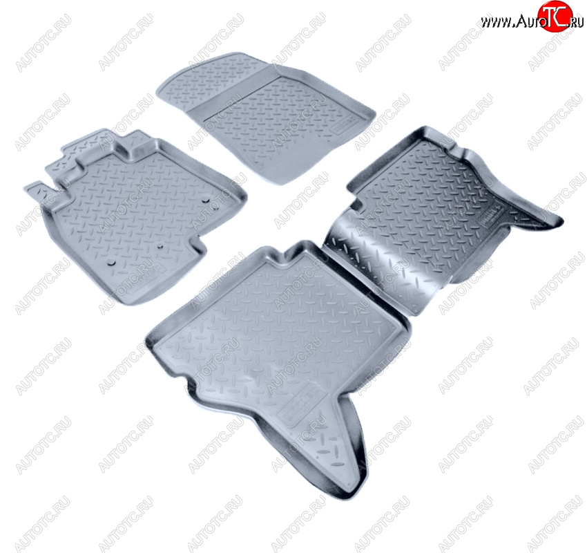 3 199 р. Коврики салона Norplast Unidec  Mitsubishi Pajero ( 4 V90,  4 V80) (2006-2020) дорестайлинг, 1-ый рестайлинг, 3 дв. 1-ый рестайлинг, 2-ой рестайлинг (Цвет: серый)  с доставкой в г. Пермь