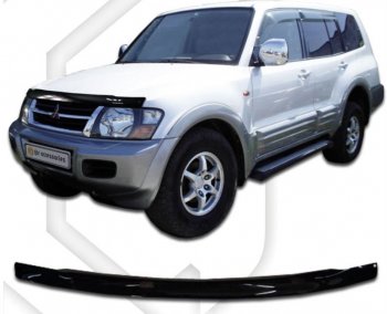 Дефлектор капота CA-Plastic Mitsubishi Pajero  3 V70 (1999-2003) дорестайлинг