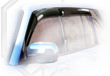 Дефлектора окон 5D CA-Plastiс Mitsubishi Pajero  3 V70 (1999-2003) дорестайлинг (Classic полупрозрачный, Без хром.молдинга)