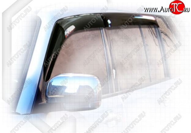 2 159 р. Дефлектора окон 5D CA-Plastiс  Mitsubishi Pajero  3 V70 (1999-2003) дорестайлинг (Classic полупрозрачный, Без хром.молдинга)  с доставкой в г. Пермь