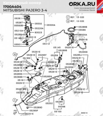 29 499 р. Бак топливный BAKPLAST (88 л., пластиковый / 3.4 дизель) Mitsubishi Pajero 3 V70 дорестайлинг (1999-2003)  с доставкой в г. Пермь. Увеличить фотографию 2