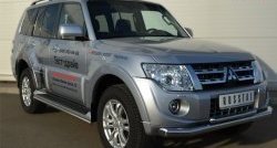 21 999 р. Защита переднего бампера (2 трубыØ76 и 42 мм, нержавейка) SLITKOFF  Mitsubishi Pajero ( 4 V90,  4 V80) (2011-2015) 1-ый рестайлинг, 3 дв. 1-ый рестайлинг  с доставкой в г. Пермь. Увеличить фотографию 4