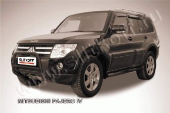 Кенгурятник d57 низкий Mitsubishi Pajero ( 4 V90,  4 V80) (2006-2015) дорестайлинг, 1-ый рестайлинг, 3 дв. 1-ый рестайлинг
