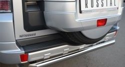 15 899 р. Одинарная защита заднего бампера из трубы диаметром 63 мм SLITKOFF  Mitsubishi Pajero  4 V90 (2006-2011) дорестайлинг  с доставкой в г. Пермь. Увеличить фотографию 3