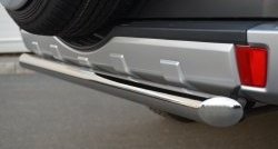 15 899 р. Одинарная защита заднего бампера из трубы диаметром 63 мм SLITKOFF  Mitsubishi Pajero  4 V90 (2006-2011) дорестайлинг  с доставкой в г. Пермь. Увеличить фотографию 4