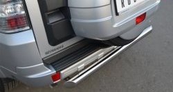 16 999 р. Одинарная защита заднего бампера из трубы диаметром 76 мм SLITKOFF  Mitsubishi Pajero  4 V90 (2006-2011) дорестайлинг  с доставкой в г. Пермь. Увеличить фотографию 2