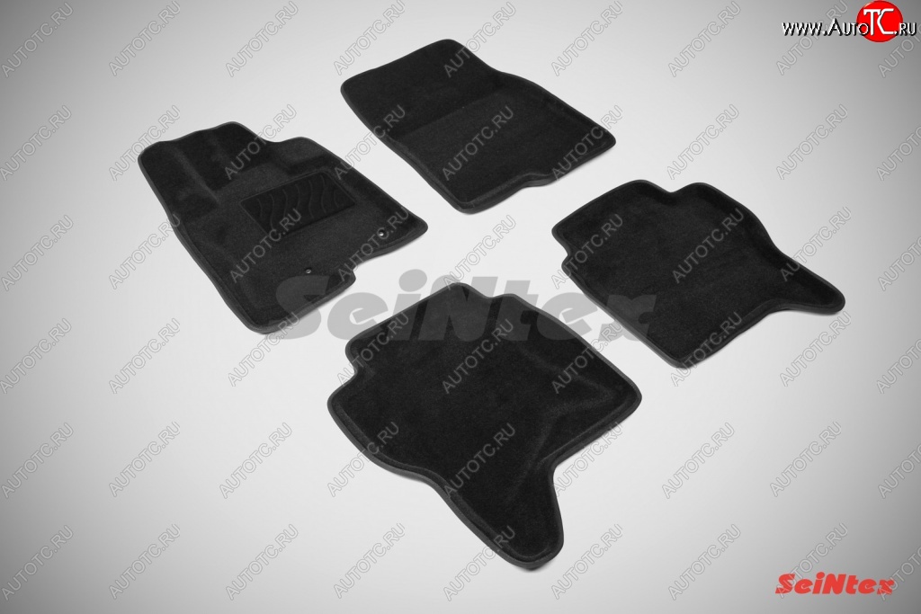 5 899 р. Износостойкие коврики в салон 3D MITSUBISHI PAJERO IV черные (компл) Mitsubishi Pajero 4 V80 3 дв. 1-ый рестайлинг (2011-2014)  с доставкой в г. Пермь