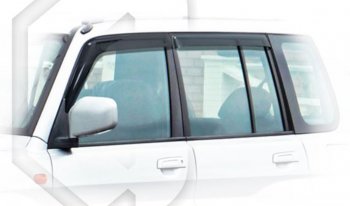 1 999 р. Дефлектора окон (двигатель 2 л.) CA-Plastic  Mitsubishi Pajero iO (1998-2007) (серия Classic полупрозрачный, Без хром.молдинга)  с доставкой в г. Пермь. Увеличить фотографию 2