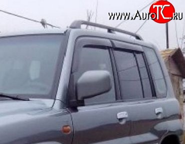 999 р. Комплект дефлекторов окон (ветровиков) 4 шт. (5 дверей) Russtal Mitsubishi Pajero iO (1998-2007)  с доставкой в г. Пермь