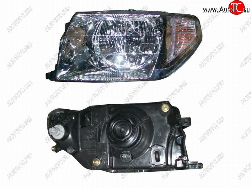 5 549 р. Левая фара (хром) SAT Mitsubishi Pajero iO (1998-2007)  с доставкой в г. Пермь