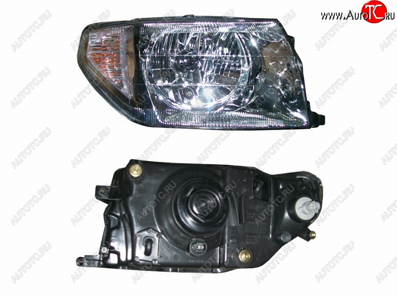 5 549 р. Правая фара (хром) SAT Mitsubishi Pajero iO (1998-2007)  с доставкой в г. Пермь