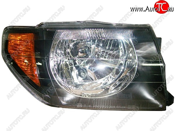 6 649 р. Правая фара (чёрная) SAT Mitsubishi Pajero iO (1998-2007)  с доставкой в г. Пермь