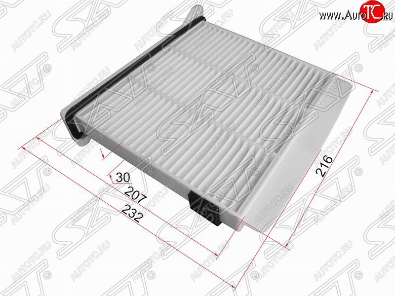 499 р. Фильтр салонный SAT (216х232/207Х30 mm)  Mitsubishi Pajero ( 4 V90,  4 V80) - Pajero iO  с доставкой в г. Пермь