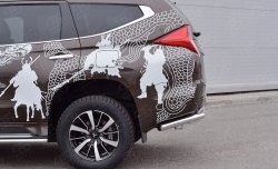 15 549 р. Защита заднего бампера (Ø63 мм уголки, нержавейка) SLITKOFF Mitsubishi Pajero Sport QE дорестайлинг (2015-2021)  с доставкой в г. Пермь. Увеличить фотографию 4
