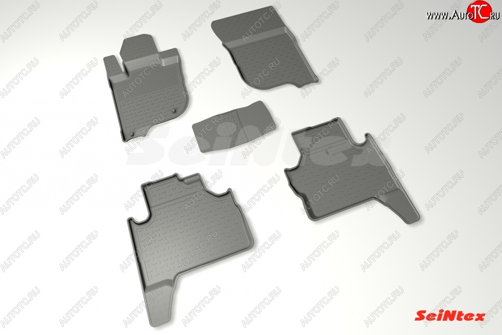 3 199 р. Износостойкие коврики в салон с высоким бортом SeiNtex Premium 4 шт. (резина) Mitsubishi Pajero Sport QE дорестайлинг (2015-2021)  с доставкой в г. Пермь