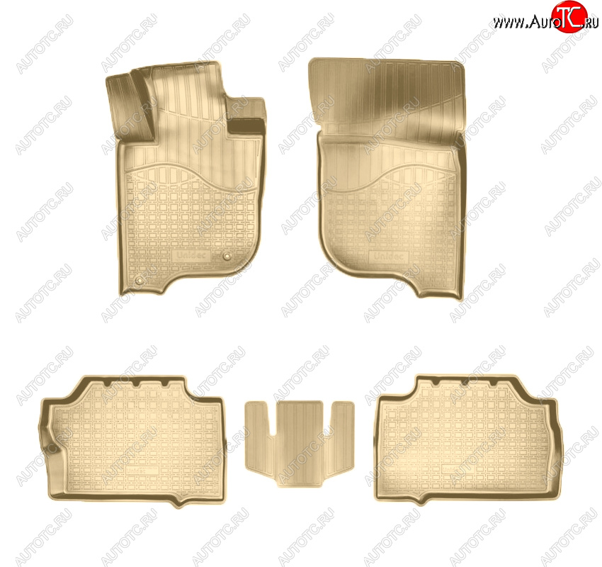 3 199 р. Коврики салона Norplast Unidec  Mitsubishi Pajero Sport  QE (2015-2021) дорестайлинг (Цвет: бежевый)  с доставкой в г. Пермь