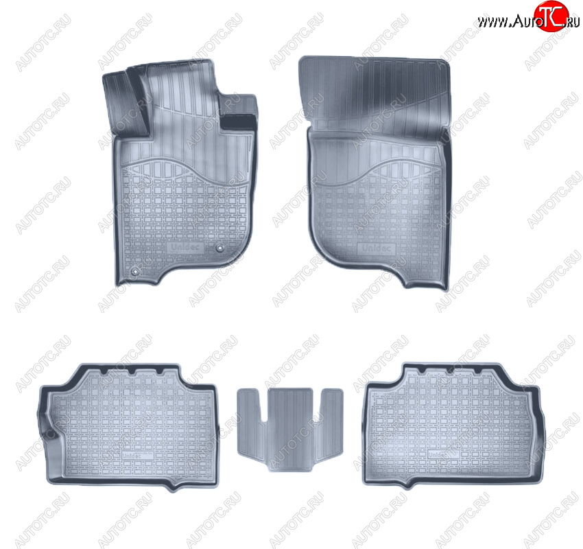 3 199 р. Коврики салона Norplast Unidec  Mitsubishi Pajero Sport  QE (2015-2021) дорестайлинг (Цвет: серый)  с доставкой в г. Пермь