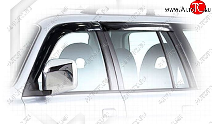 2 079 р. Дефлектора окон CA-Plastiс  Mitsubishi Pajero Sport  PA (1996-2008) дорестайлинг, рестайлинг (Classic полупрозрачный, Без хром.молдинга)  с доставкой в г. Пермь