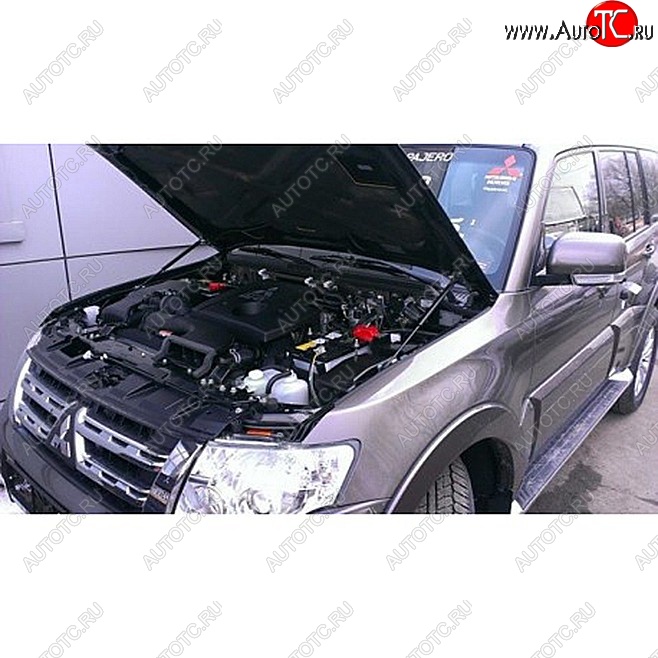 2 199 р. Упоры капота Russtal Mitsubishi Pajero Sport PB дорестайлинг (2008-2013)  с доставкой в г. Пермь