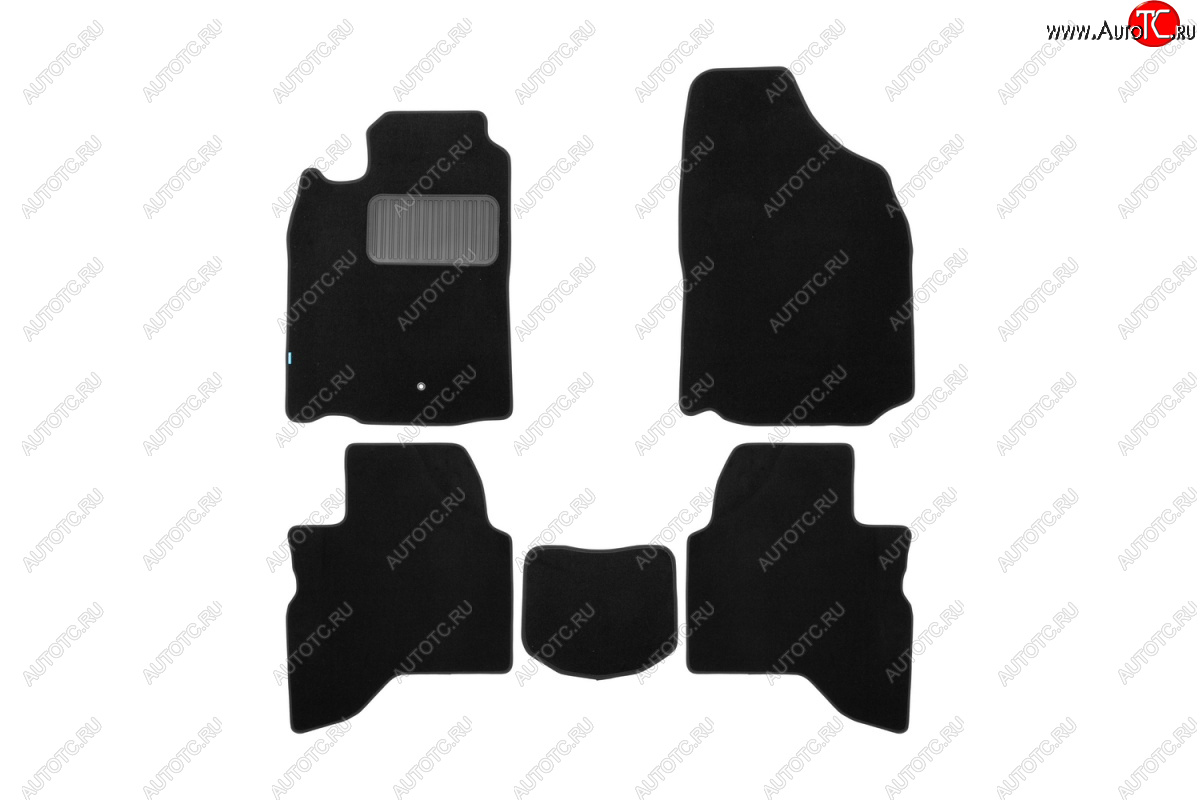 9 549 р. Текстильные коврики салона Klever Premium  Mitsubishi Pajero Sport  PA (1996-2008) дорестайлинг, рестайлинг (Черные)  с доставкой в г. Пермь
