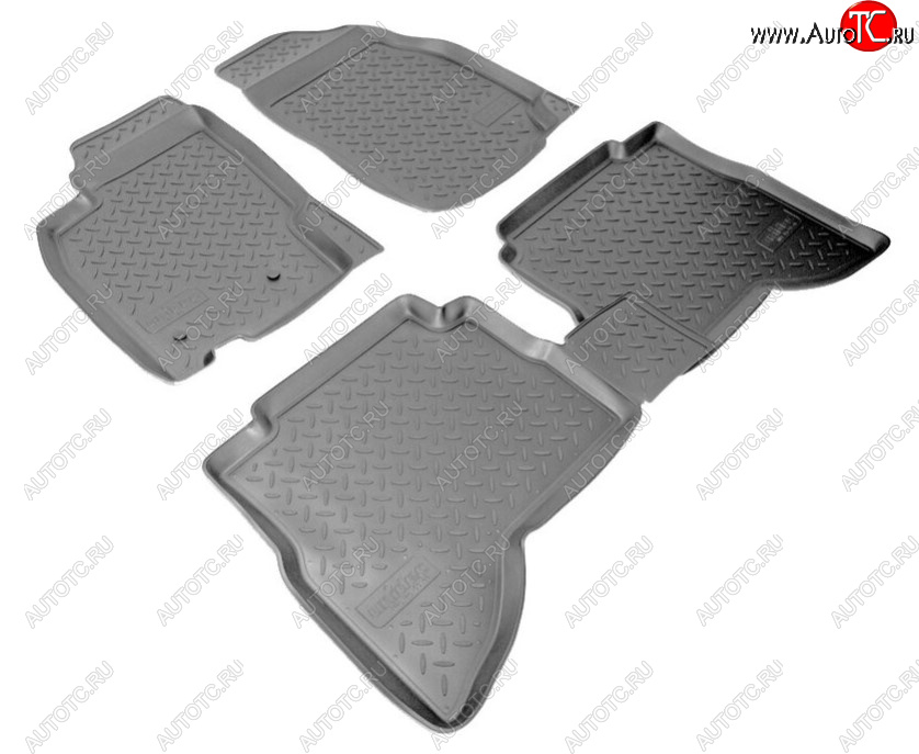 2 499 р. Комплект ковриков в салон Norplast Unidec Mitsubishi Pajero Sport PA дорестайлинг (1996-2004) (Цвет: черный)  с доставкой в г. Пермь