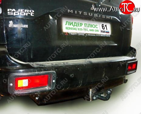 9 249 р. Фаркоп Лидер Плюс (съемный шар тип F, с нержавеющей пластиной) Mitsubishi Pajero Sport PA дорестайлинг (1996-2004) (Без электропакета)  с доставкой в г. Пермь