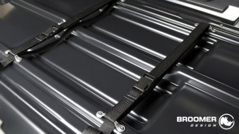 22 749 р. Багажный бокс Broomer Venture (420 л/189x89x40 см) на крышу   (Покрытие: шагрень, Цвет: чёрный)  с доставкой в г. Пермь. Увеличить фотографию 8