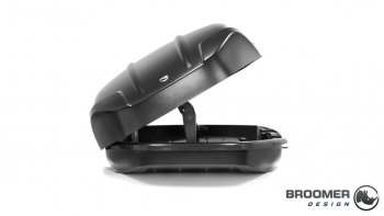 22 749 р. Багажный бокс Broomer Venture (420 л/189x89x40 см) на крышу   (Покрытие: шагрень, Цвет: чёрный)  с доставкой в г. Пермь. Увеличить фотографию 3