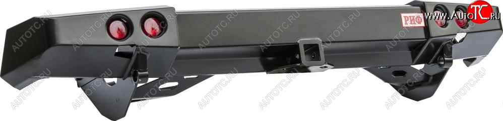 49 999 р. Бампер задний силовой РИФ Mitsubishi Pajero Sport PB дорестайлинг (2008-2013) (С квадратом под фаркоп и фонарями)  с доставкой в г. Пермь