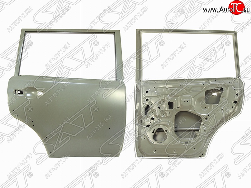 14 849 р. Правая дверь задняя SAT Mitsubishi Pajero Sport PB дорестайлинг (2008-2013) (Неокрашенная)  с доставкой в г. Пермь