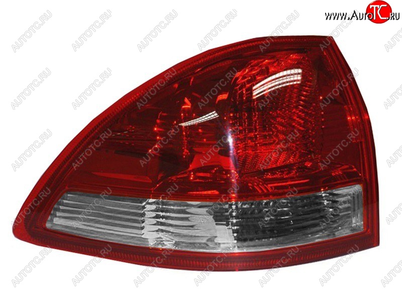 5 599 р. Левый фонарь (внешний/красно-белый) SAT Mitsubishi Pajero Sport PB дорестайлинг (2008-2013)  с доставкой в г. Пермь