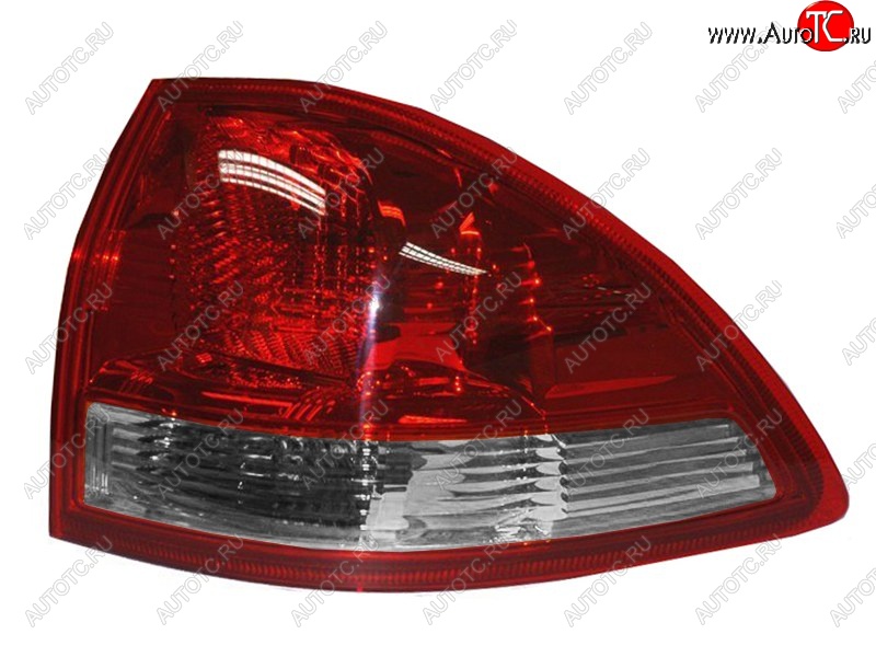 5 599 р. Правый фонарь (внешний/красно-белый) SAT Mitsubishi Pajero Sport PB дорестайлинг (2008-2013)  с доставкой в г. Пермь