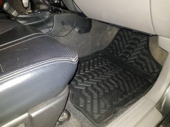 1 639 р. Коврики салона Aileron (3D с подпятником) Mitsubishi Pajero Sport PB дорестайлинг (2008-2013)  с доставкой в г. Пермь. Увеличить фотографию 4
