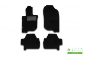 Текстильные коврики салона Klever Standart Mitsubishi Pajero Sport PB дорестайлинг (2008-2013) (Черные)