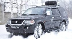 929 р. Зимняя заглушка решетки переднего бампера РА  Mitsubishi Pajero Sport  PA (1996-2004) дорестайлинг  с доставкой в г. Пермь. Увеличить фотографию 6