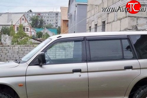 1 899 р. Комплект дефлекторов окон (5 дв.) SkyLine Mitsubishi Pajero Sport PB дорестайлинг (2008-2013)  с доставкой в г. Пермь