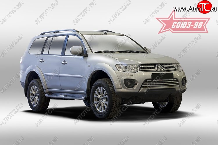 5 804 р. Декоративный элемент воздухозаборника Souz-96 (d16) Mitsubishi Pajero Sport PB дорестайлинг (2008-2013)  с доставкой в г. Пермь