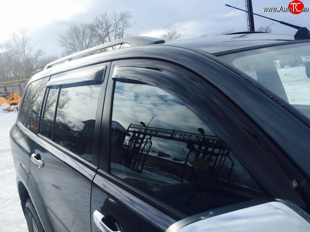 3 399 р. Дефлекторы окон (ветровики) Novline 4 шт. Mitsubishi Pajero Sport PB дорестайлинг (2008-2013)  с доставкой в г. Пермь