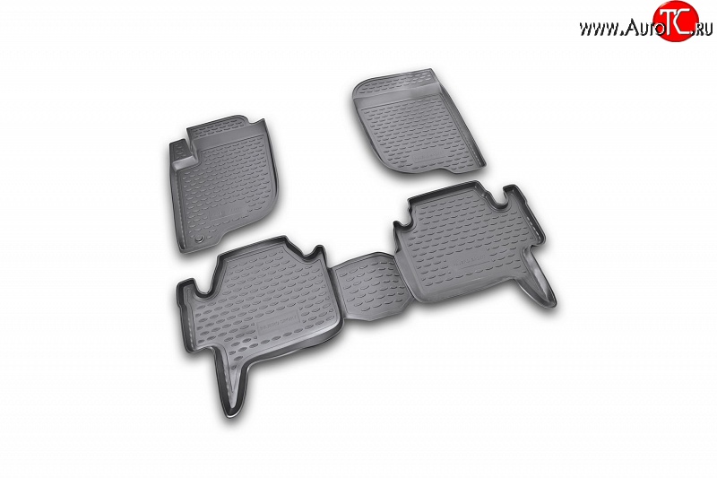 2 474 р. Коврики в салон Element 4 шт. (полиуретан) Mitsubishi Pajero Sport PB дорестайлинг (2008-2013)  с доставкой в г. Пермь